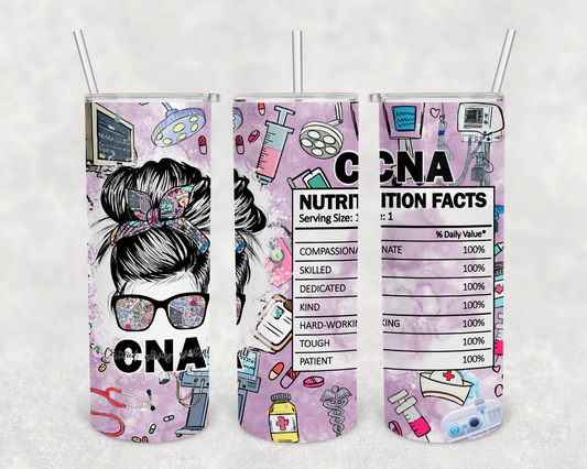 CNA facts 20z Tumbler Wrap (sublimation transfer)