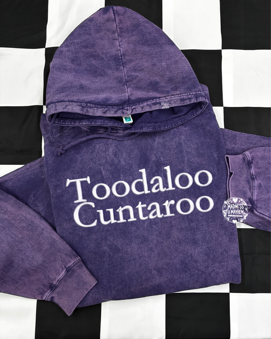 Purple Toodaloo mineral wash Hoodie