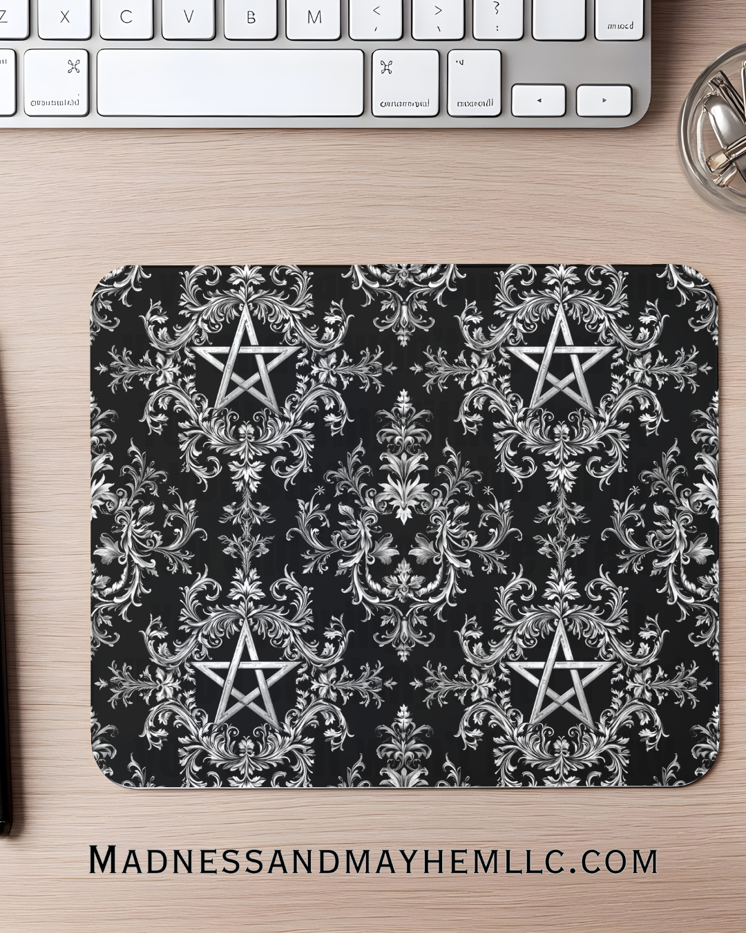 goth office decor mouse pad