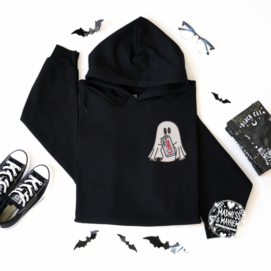 Diet Coke ghost Embroidered Hoodie