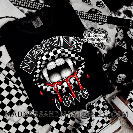Warning I bite Shirt
