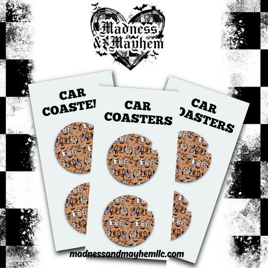 Trick or treat Halloween Car Coasters