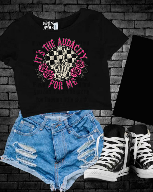 Audacity Cropped Tee