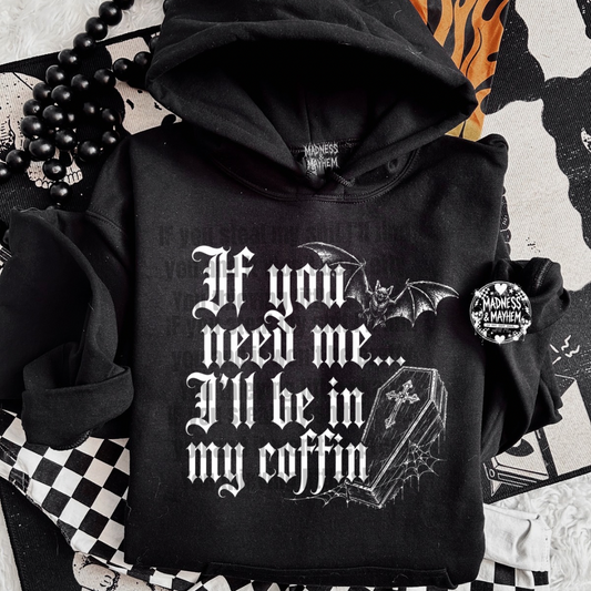 In my coffin hoodie