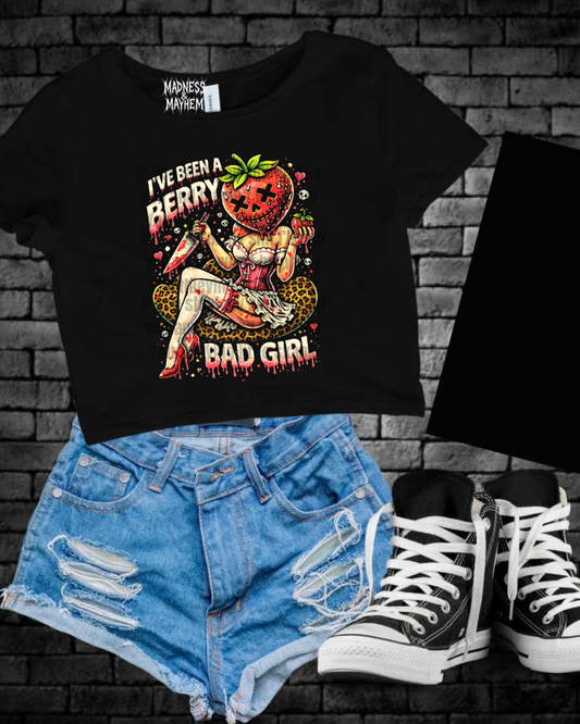 Berry bad girl Cropped Tee
