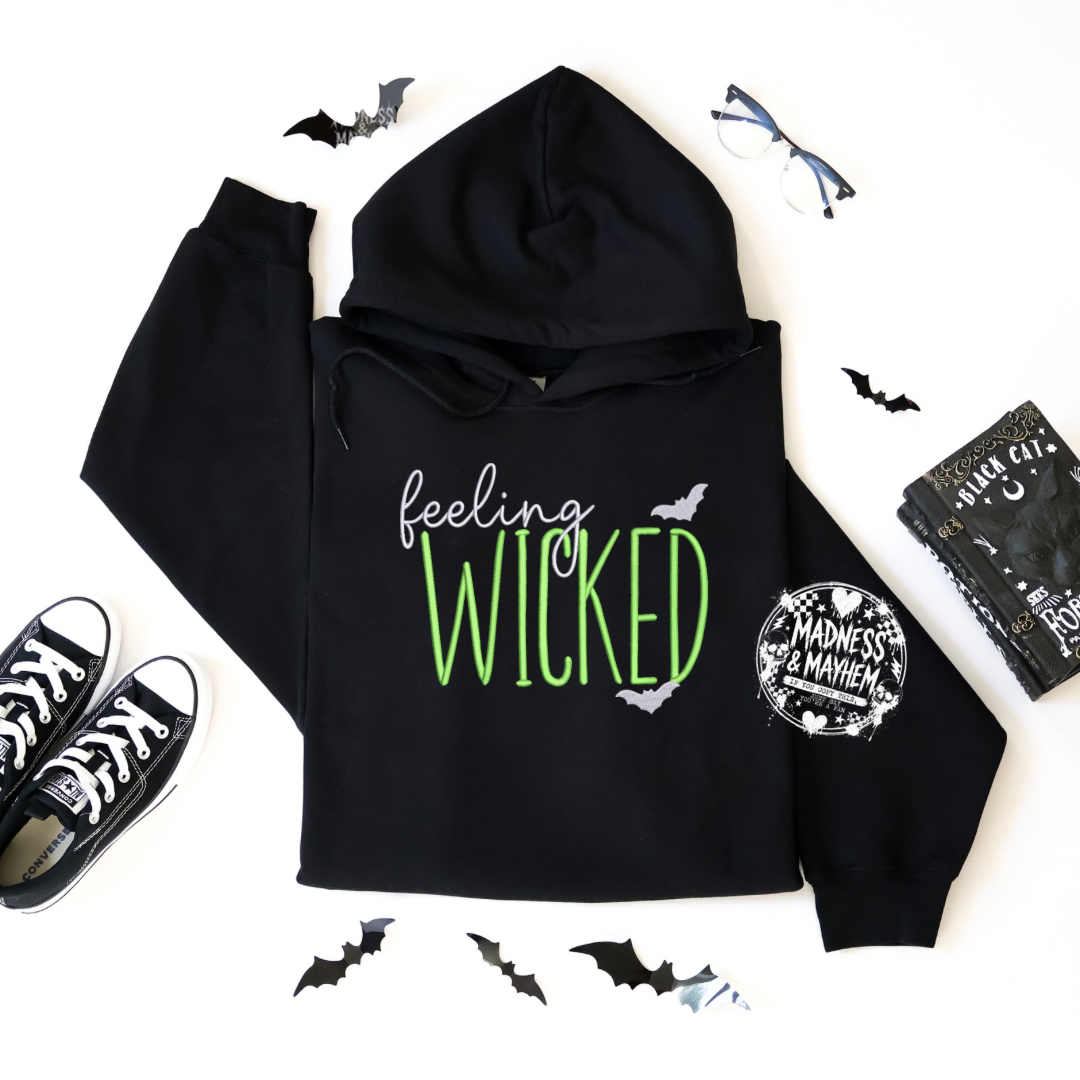 Feeling wicked Embroidered Hoodie