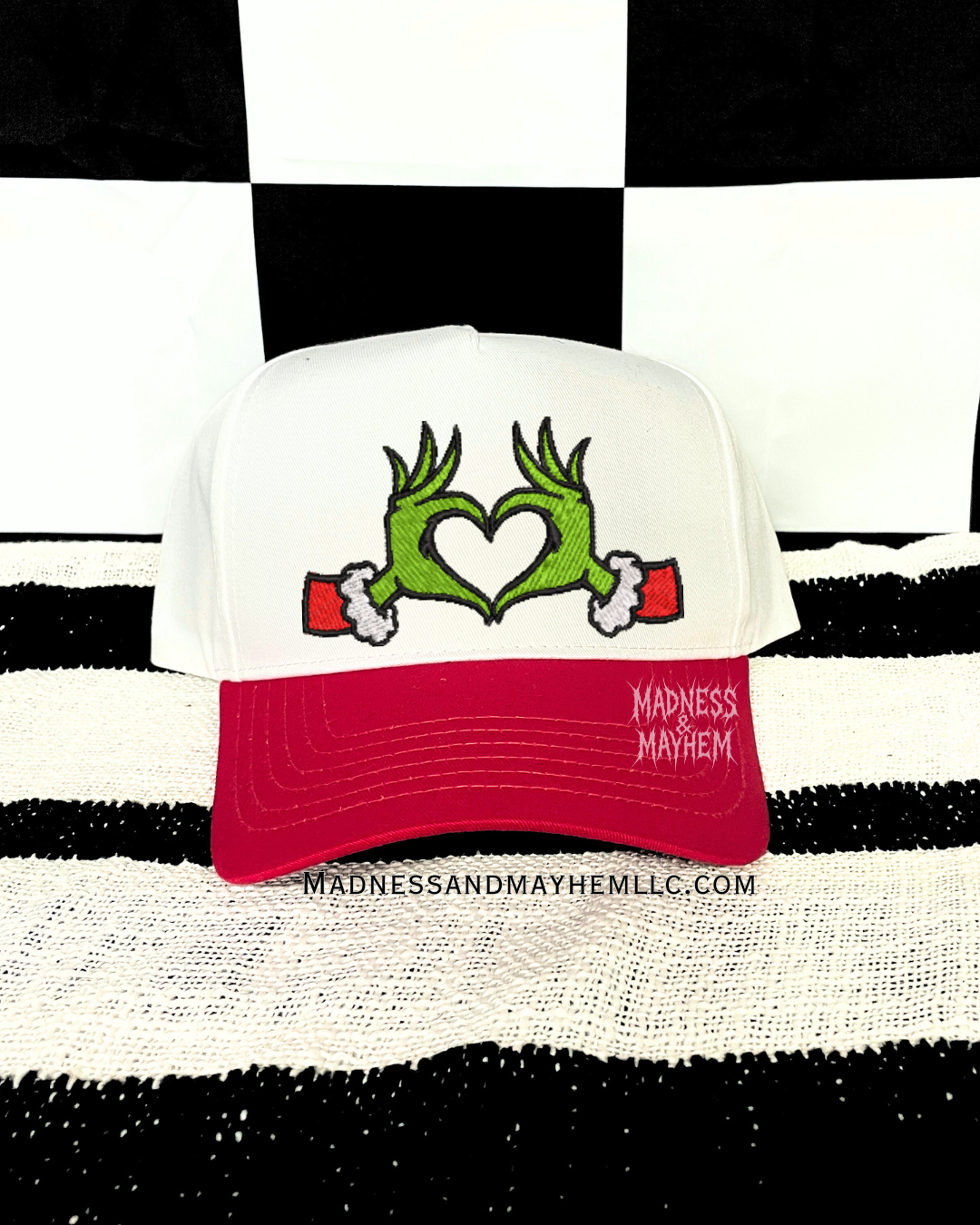 Christmas hands embroidered Hat