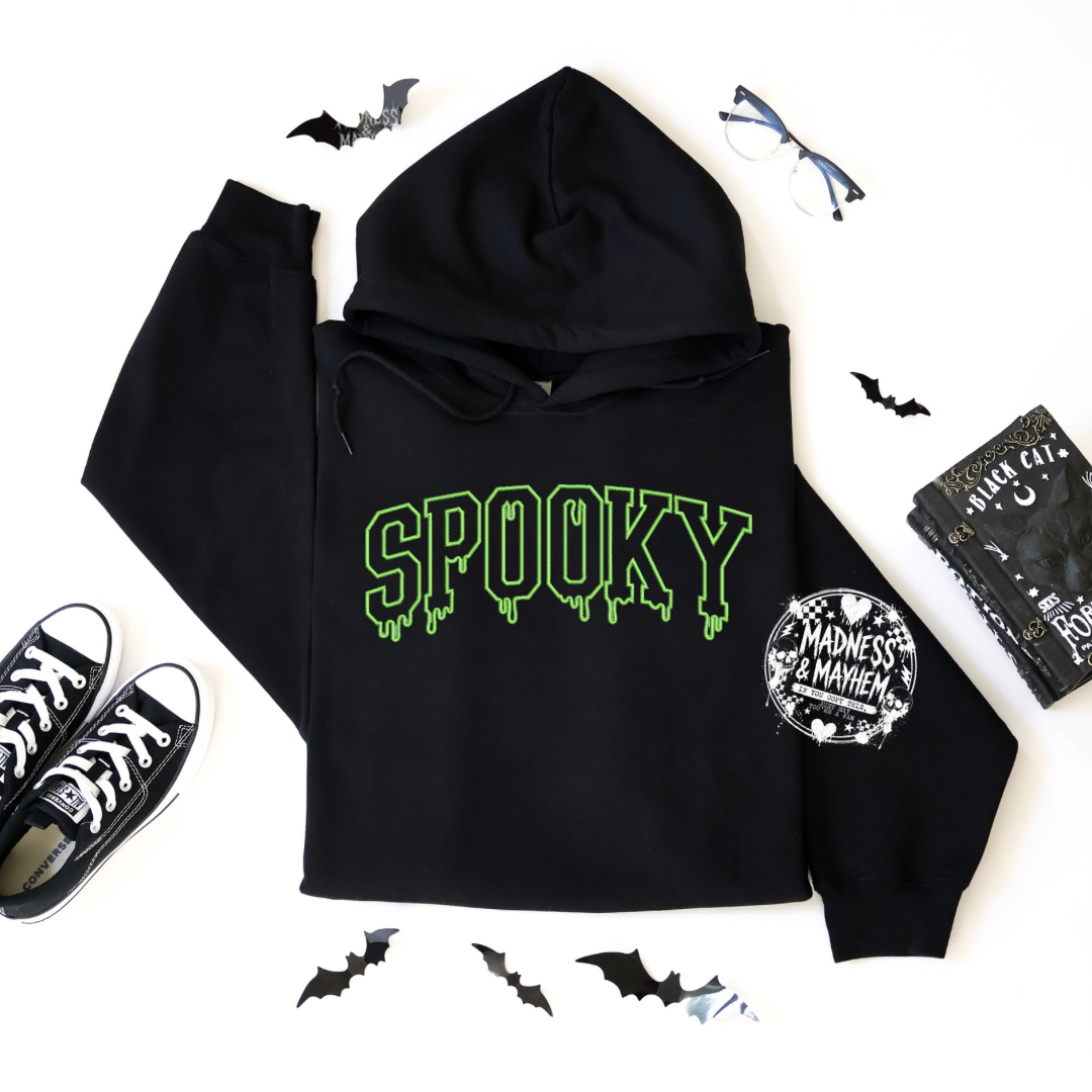 Spooky drip Embroidered Hoodie