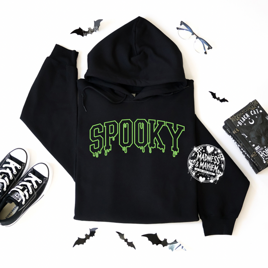 Spooky drip Embroidered Hoodie