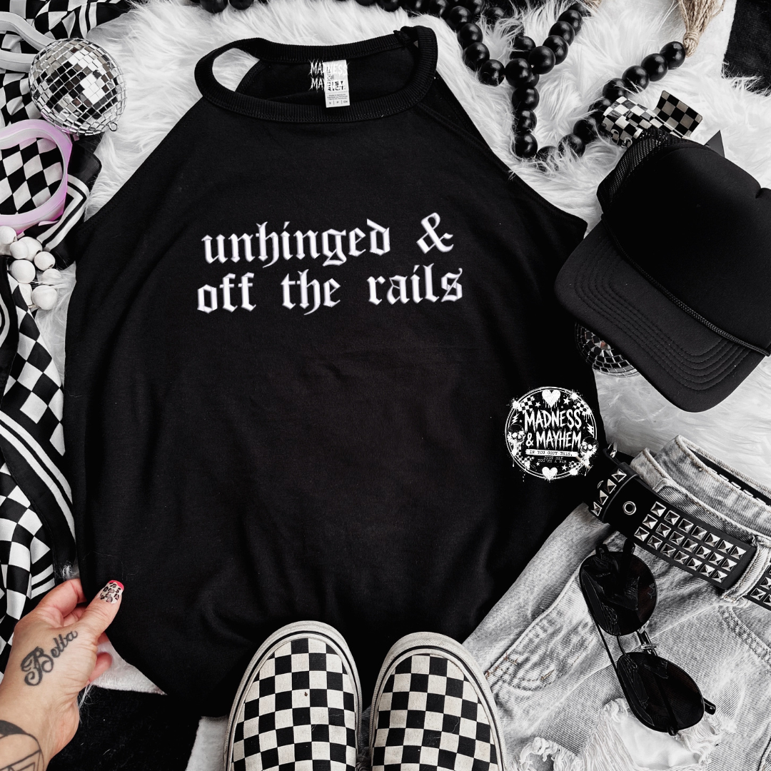 Off the rails embroidered rockstar tank