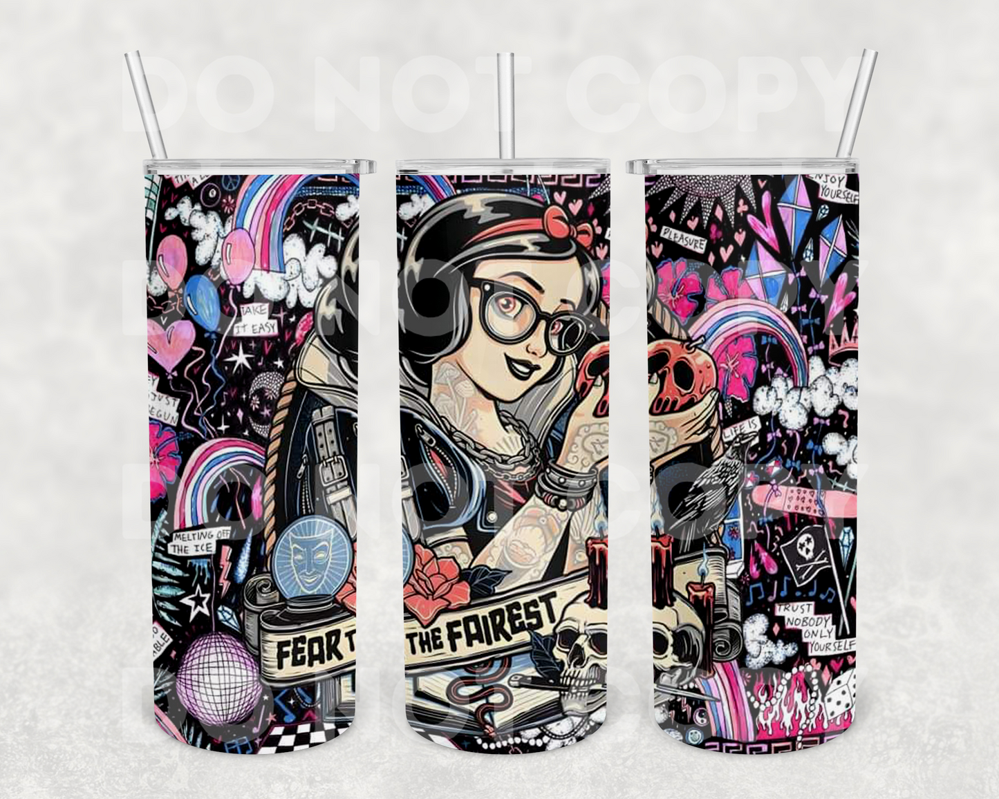 Fear the Fairest 20z Tumbler Wrap (sublimation transfer)