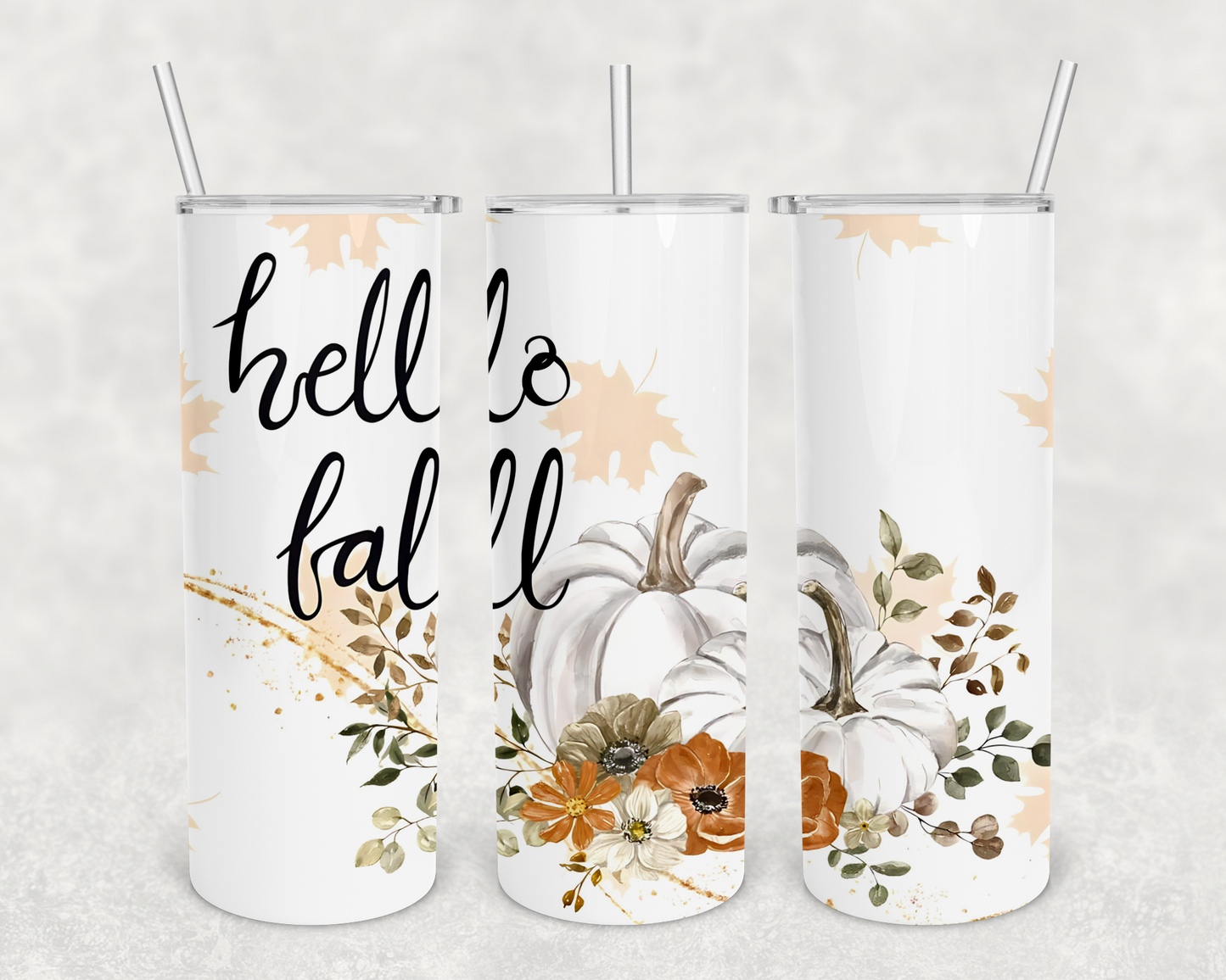 Hello Fall 20z Tumbler Wrap (sublimation transfer)