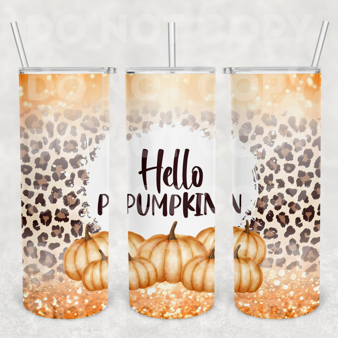 Hello Pumpkin 20z Tumbler Wrap (sublimation transfer)