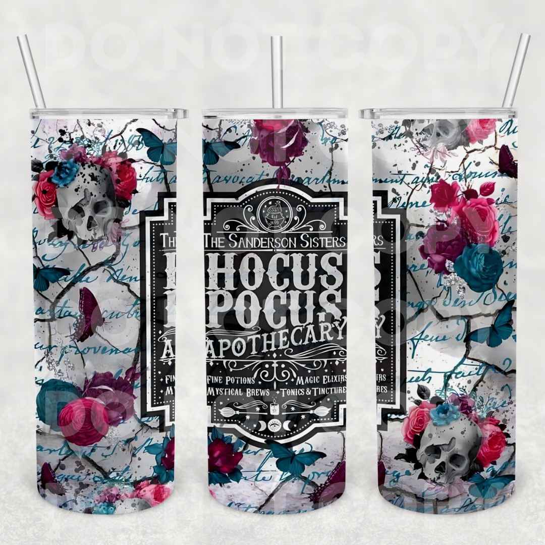 Hocus Pocus Apothecary 20z Tumbler Wrap (sublimation transfer)