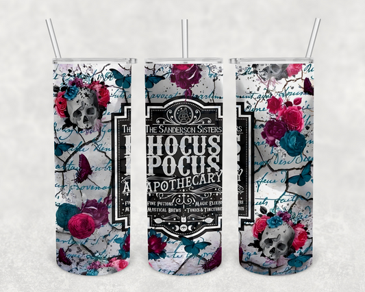 Hocus Pocus Apothecary 20oz Tumbler (finished product)