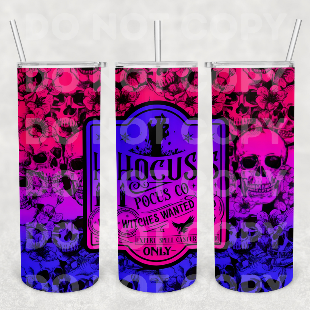 Hocus Pocus Ombre 20z Tumbler Wrap (sublimation transfer)