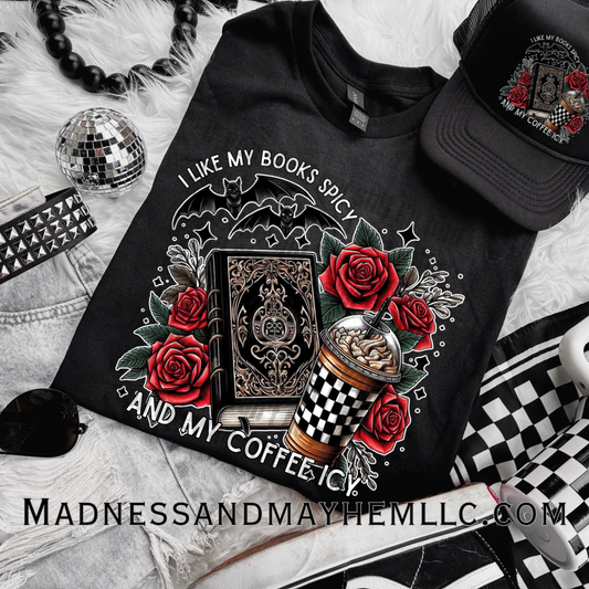 Books spicy coffee icy Shirt