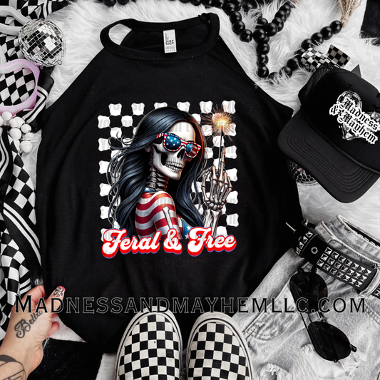 Feral & Free 4th of July Rockstar Tank