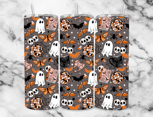 Spooky disco seamless 20z Tumbler Wrap (sublimation transfer)