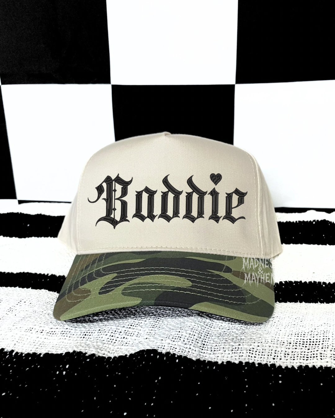 Baddie camo embroidered Hat