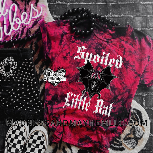 Spoiled little bat tie dye Shirt