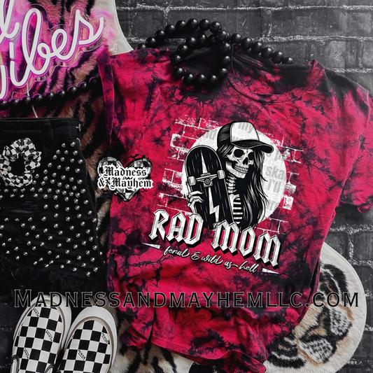 Rad mom tie dye Shirt