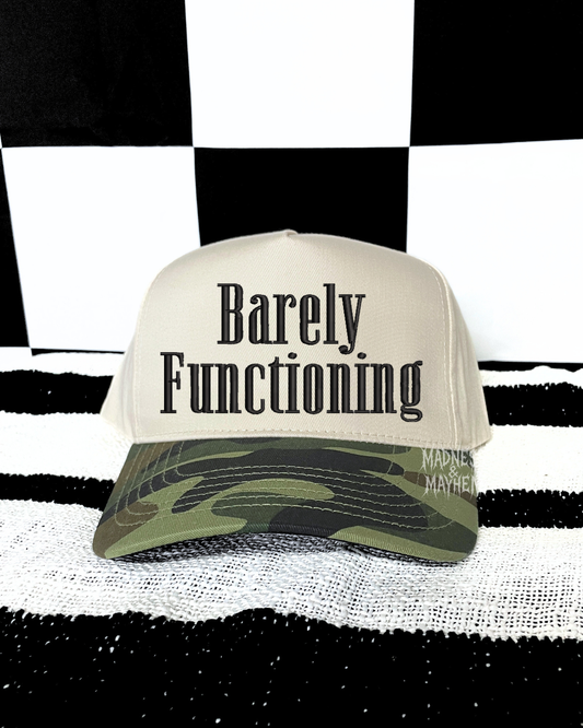 Barely functioning camo embroidered Hat