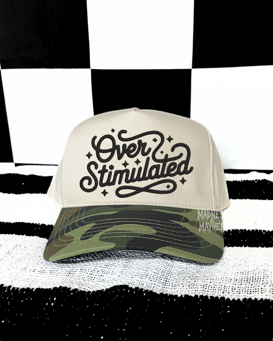 Overstimulated camo embroidered Hat