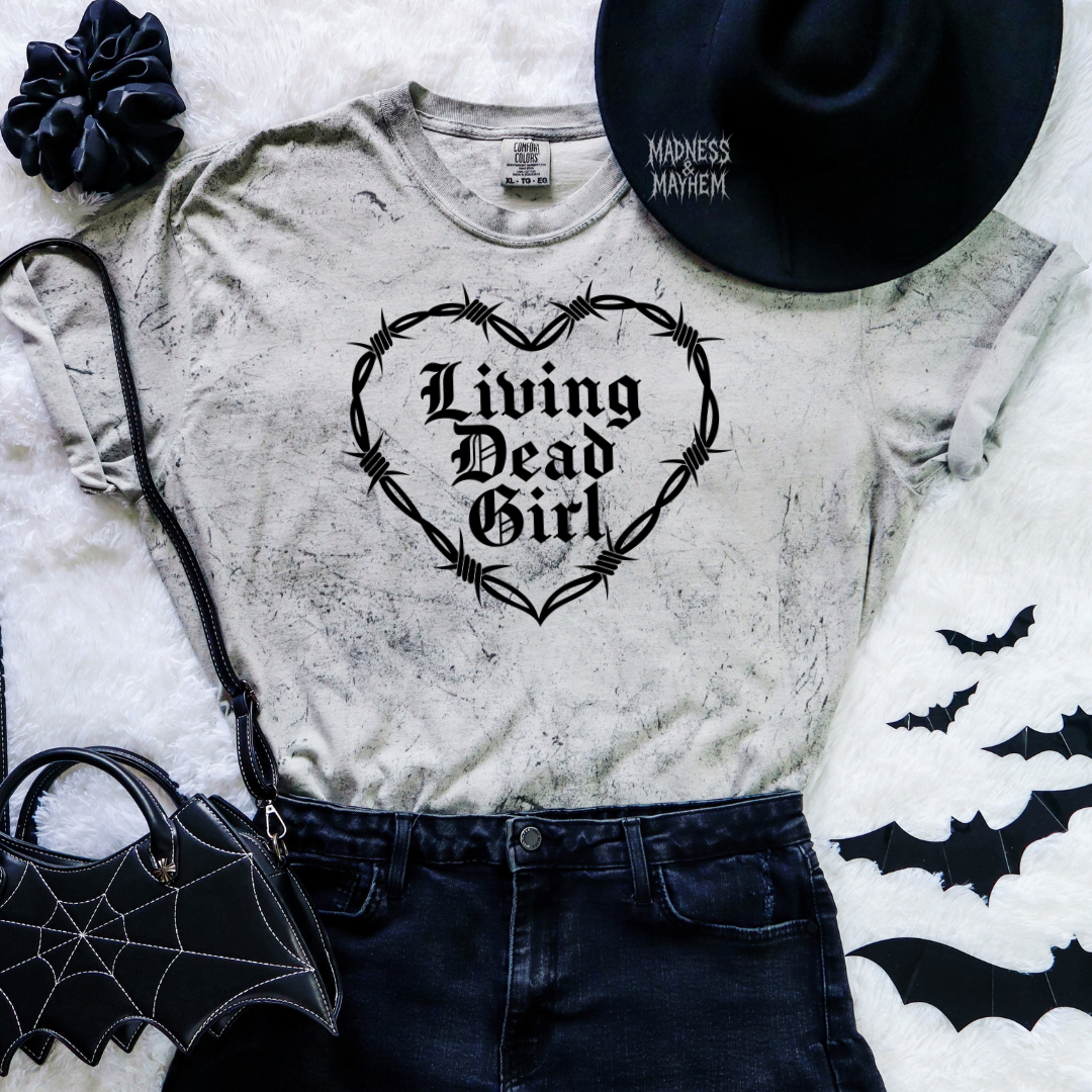 living dead girl color blast tshirt