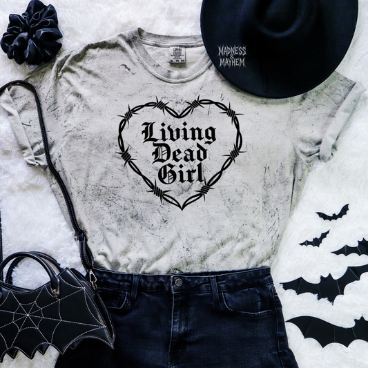 living dead girl color blast tshirt