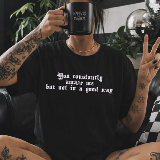 Amaze me embroidered tshirt