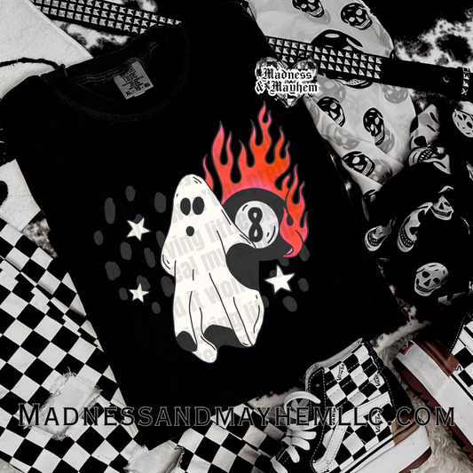 8 ball ghost Halloween Shirt