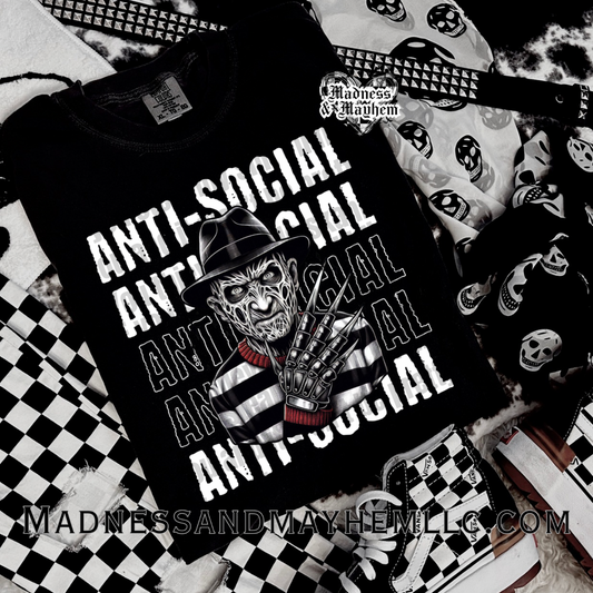 Anti social Freddy Halloween Shirt