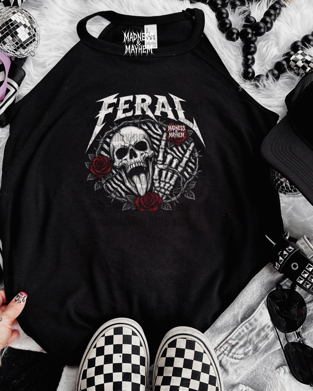 feral skull rockstar tank