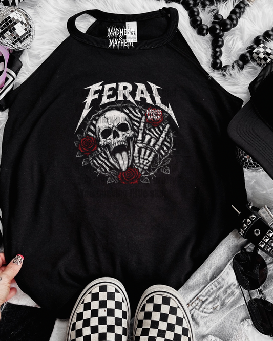 feral skull rockstar tank