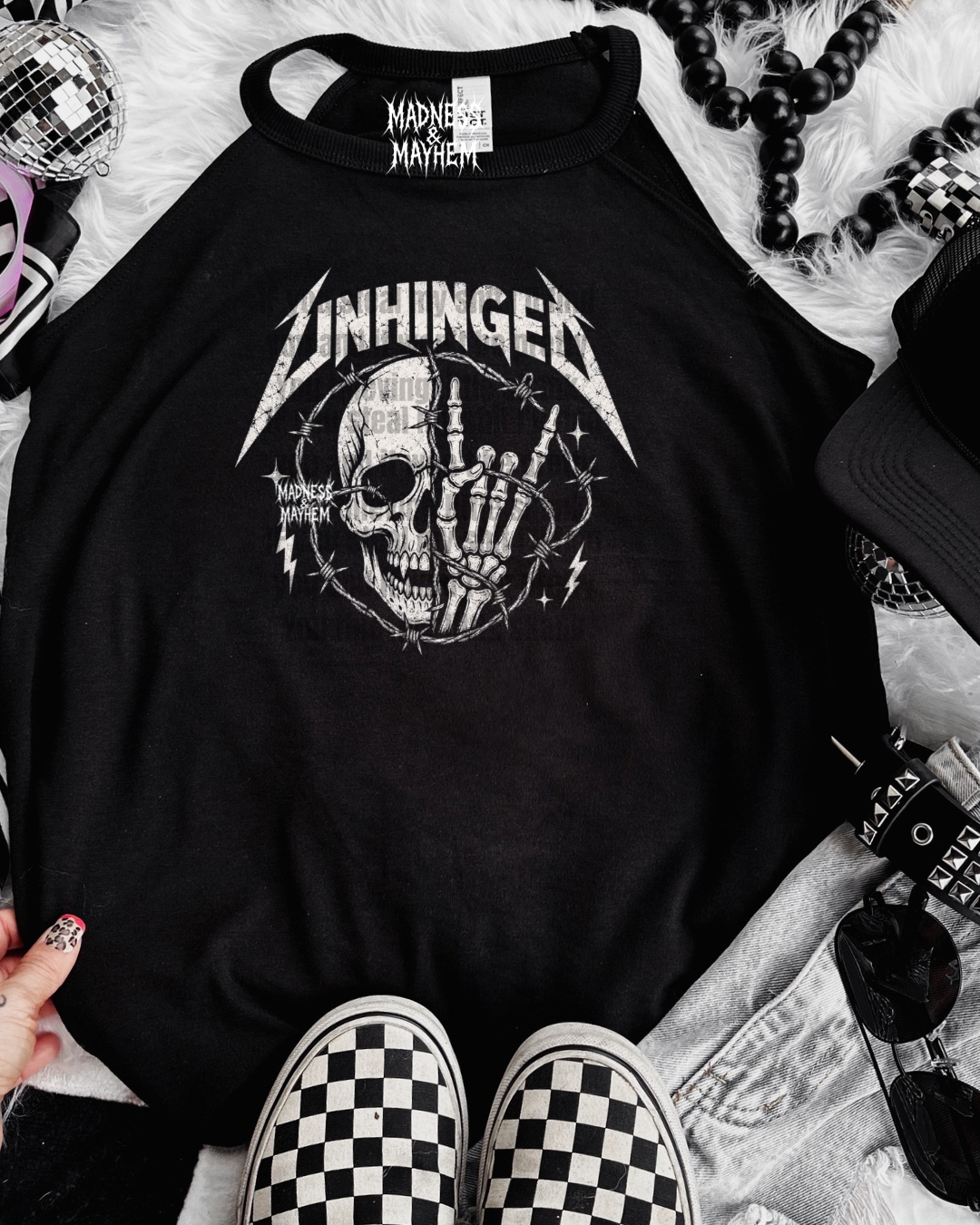 Unhinged skull rockstar tank