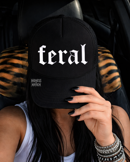 Feral embroidered Trucker Hat