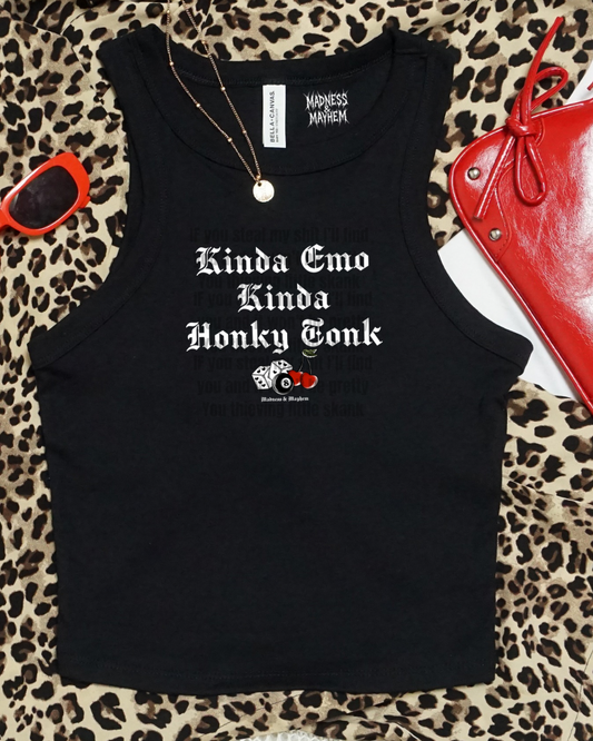Kinda honky tonk cropped tank