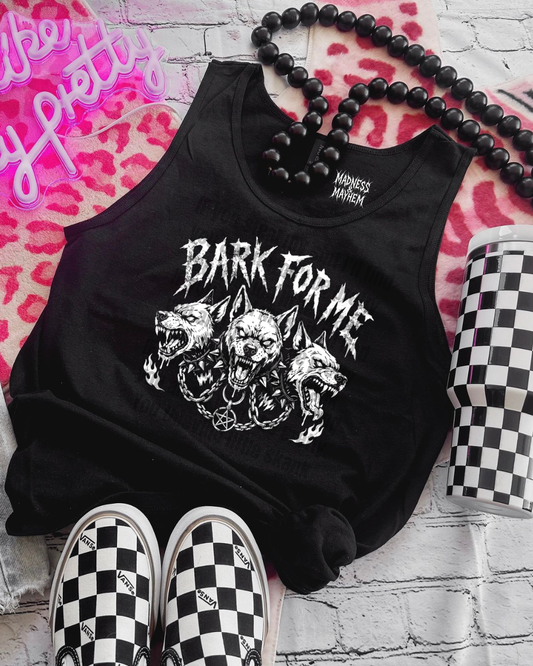 Bark for me unisex tank