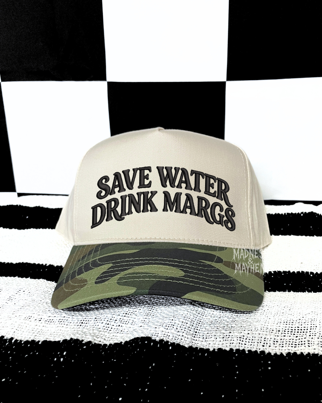 Drink margs camo embroidered Hat
