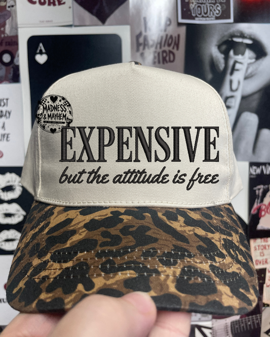 Free attitude Leopard embroidered hat