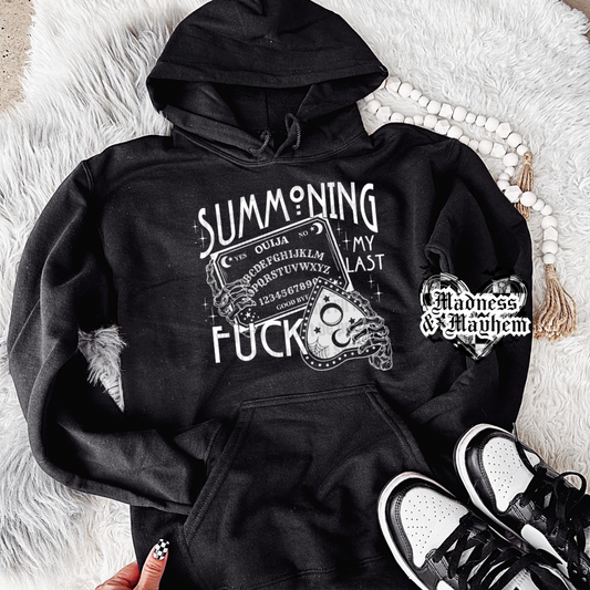 Summoning my last fuck hoodie (finished product)