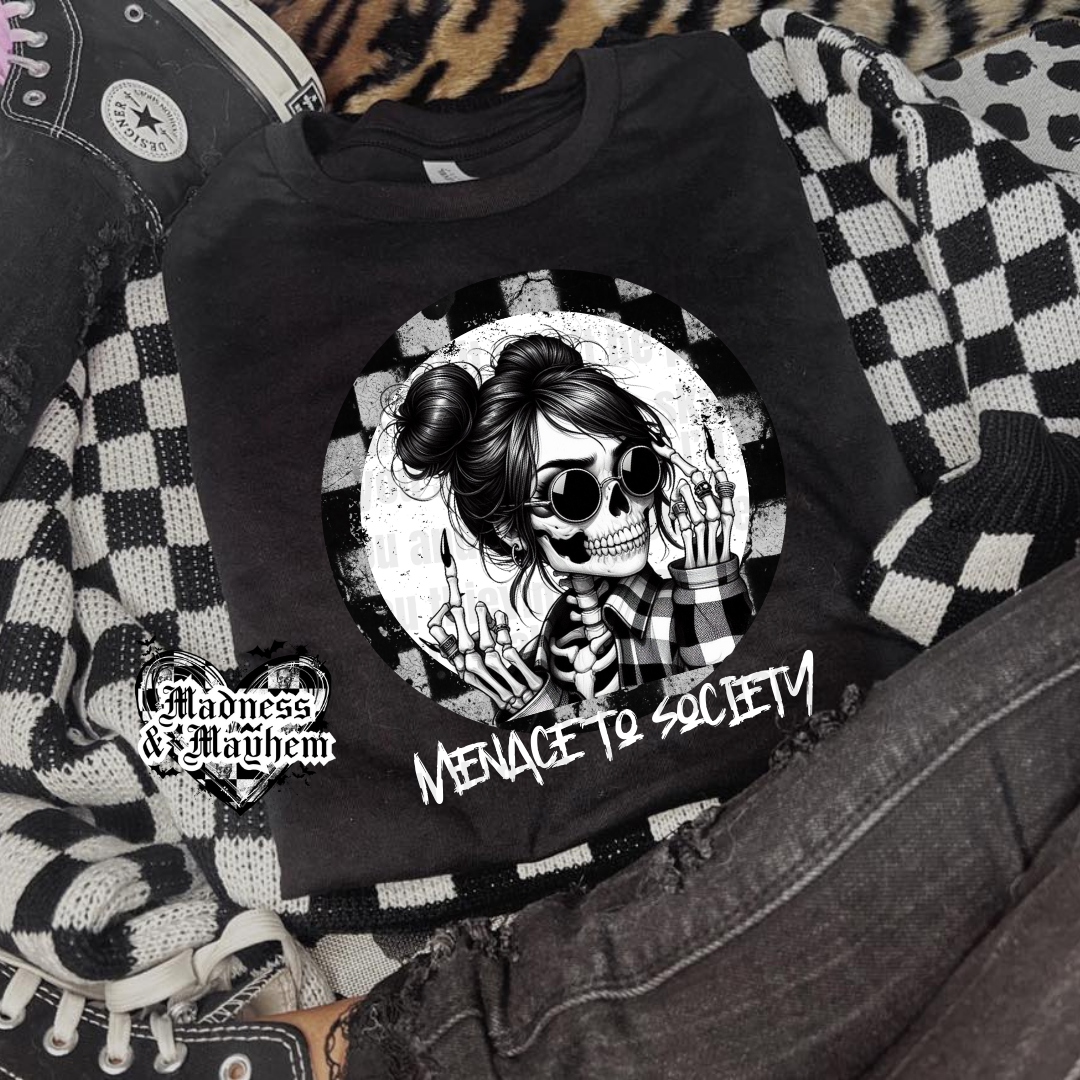 Menace to society Shirt (finished product)