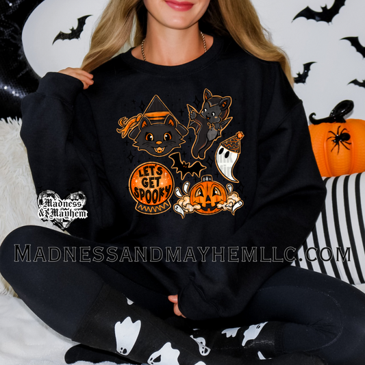 Vintage Doodle Halloween crew neck sweatshirt