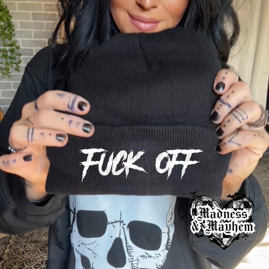 Fuck off Beanie (Finished Product)