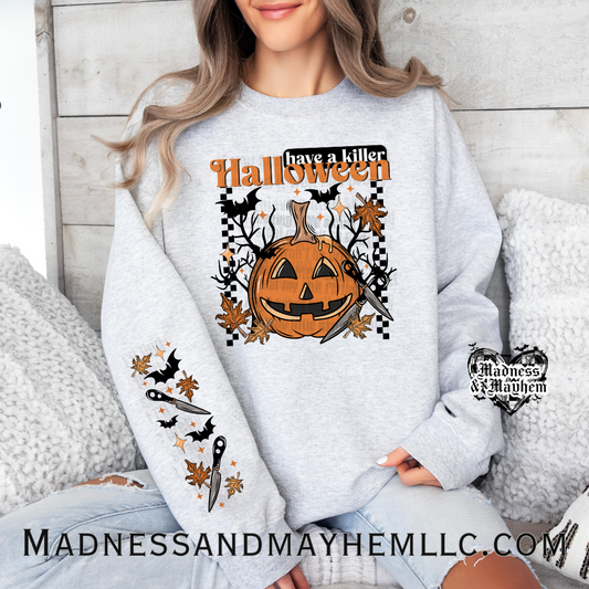 Killer Halloween crew neck sweatshirt