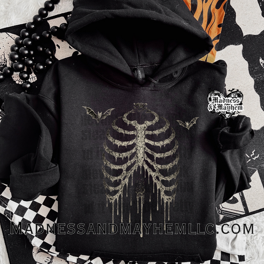 Bat ribs hoodie