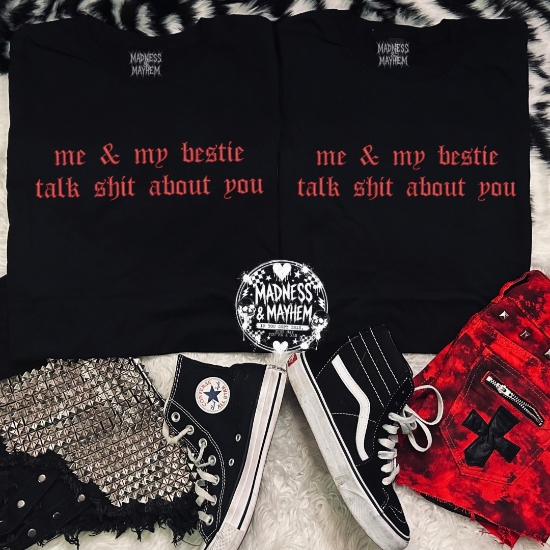 Besties embroidered tshirt
