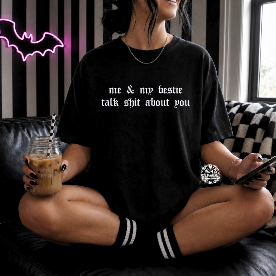 Besties embroidered tshirt