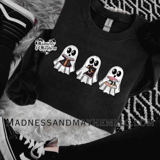 Reading ghosts crew neck sweatshirt